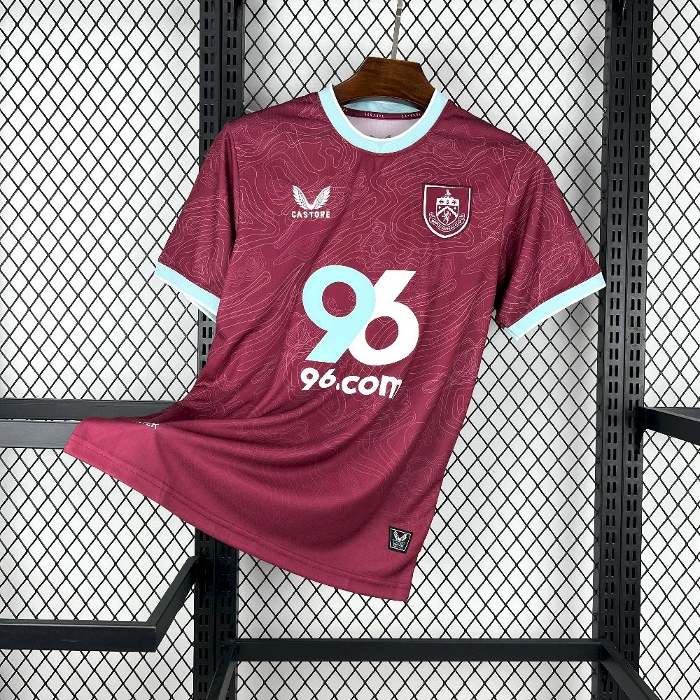 Camiseta de fútbol Burnley 2025/26 LOCAL MANGA CORTA VERSION FAN